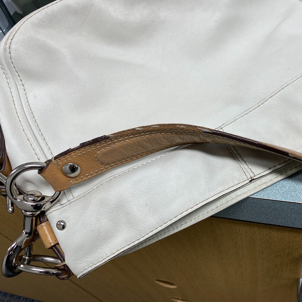 Vintage Coach Women's Zoe Leather Hobo Shoulder Bag - Picture 12 of 14